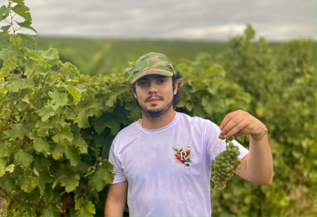 Dionisie Roșca in the cellar